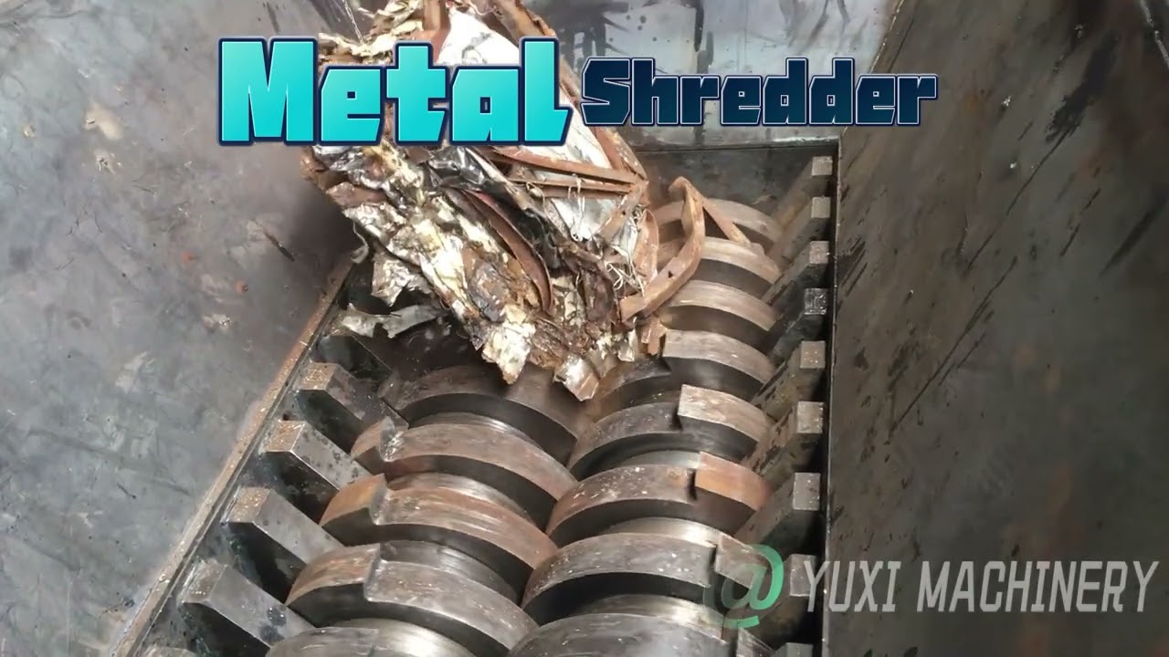 How many types of metals have been shredded by the scrap metal shredder?#shreddermachine