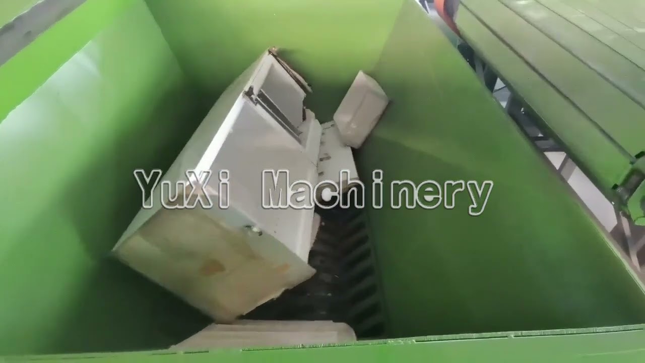Waste refrigerator and household appliance recycling plant video