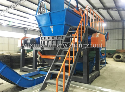 tire recycling machine test