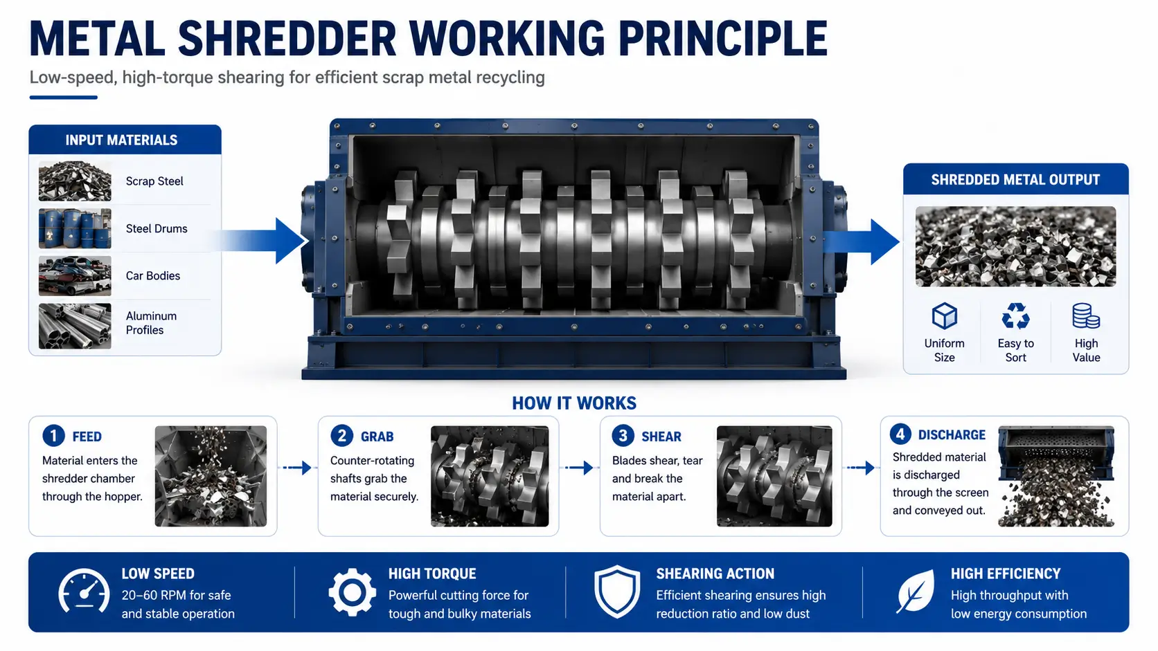 How Does a Metal Shredder Work?