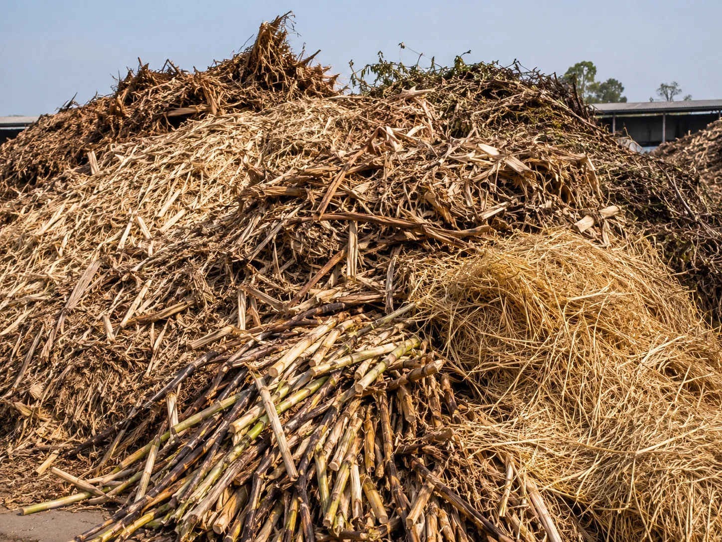 Mixed agricultural residues