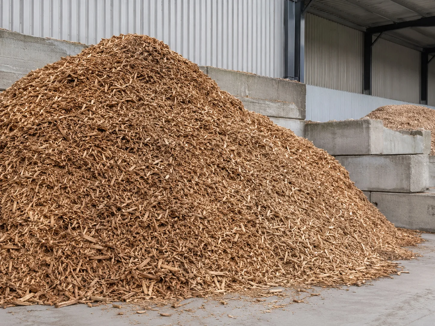 Recycled wood chips
