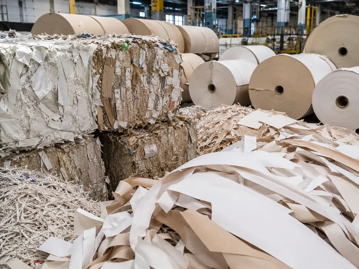 Old corrugated containers OCC cardboard for dry pulping