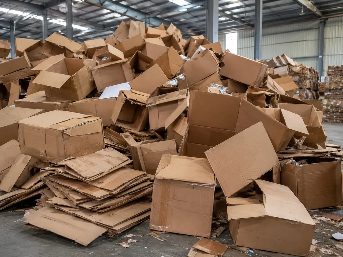 Paperboard waste recycling material