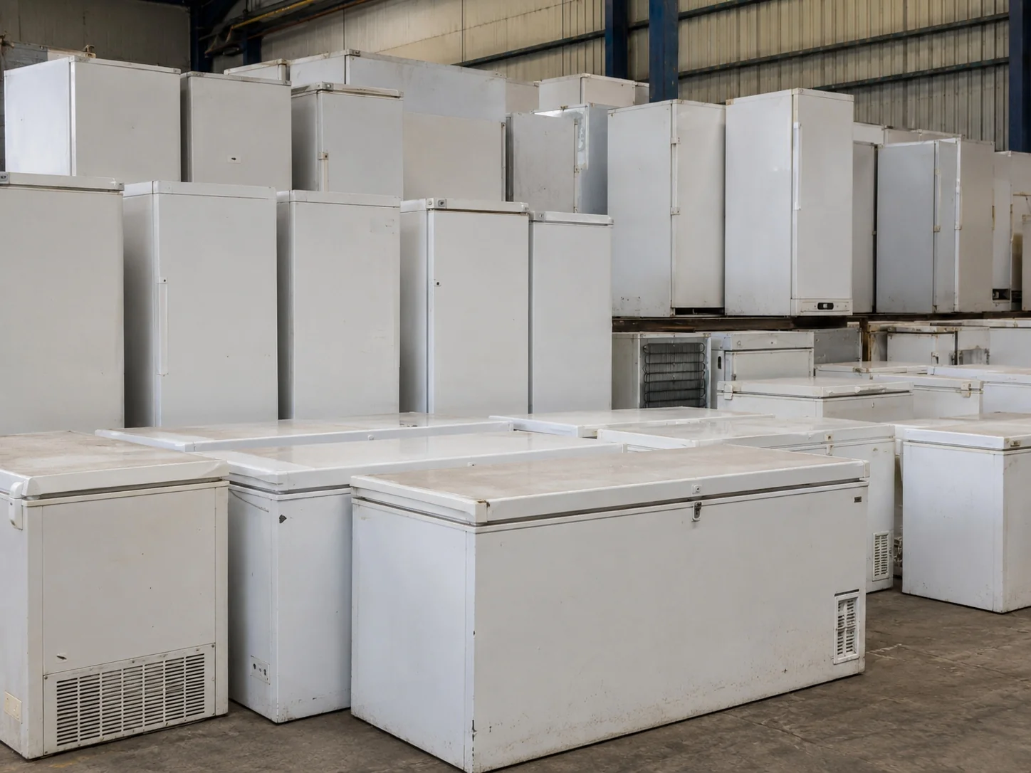 Waste freezer recycling