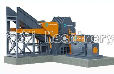 Scrap hammer type metal crusher for secondary refrigerator material crushing