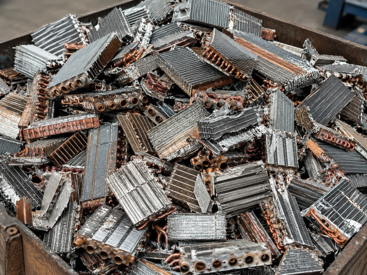 copper aluminum mixed material from radiator recycling