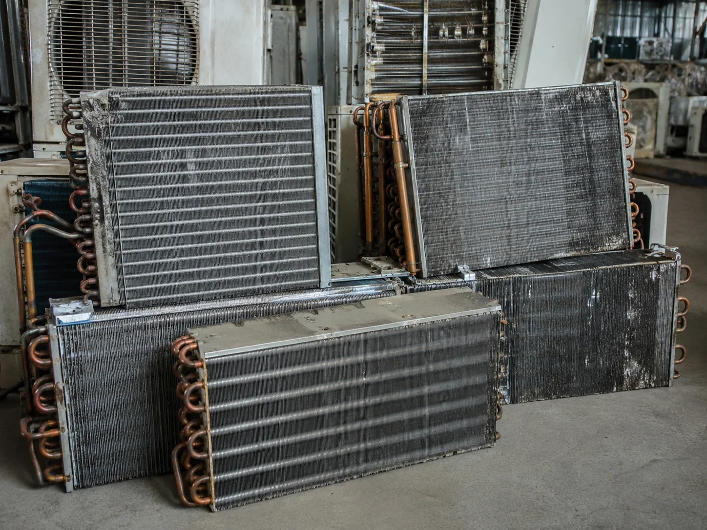 AC radiator recycling material