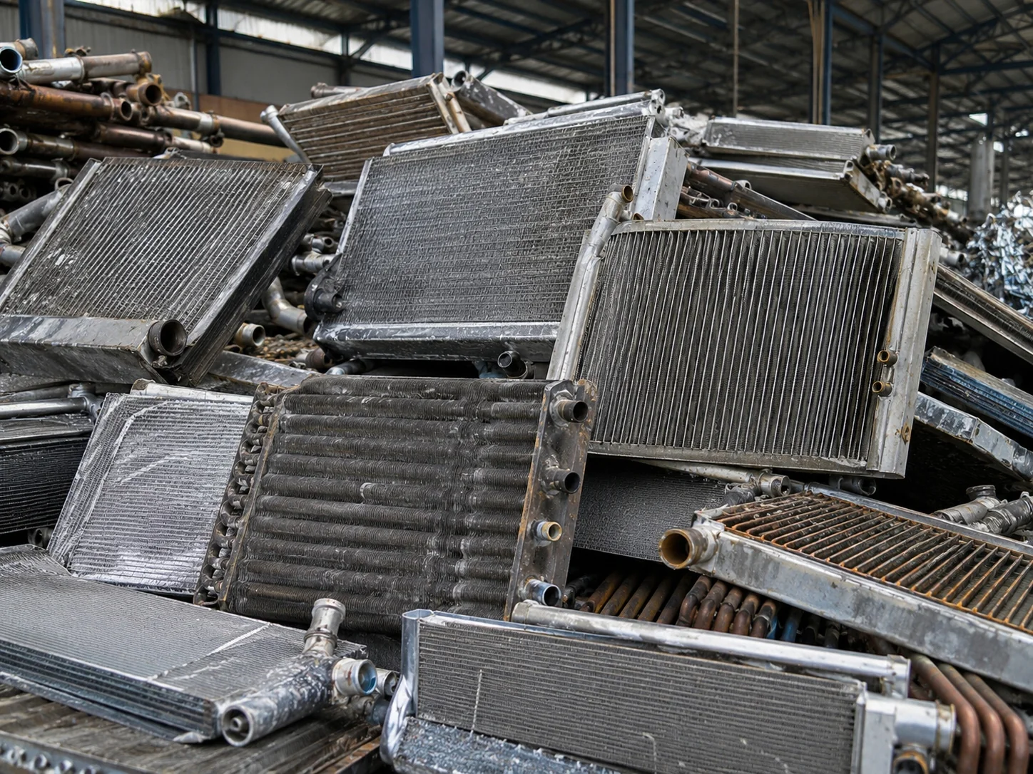 waste heat exchanger recycling material