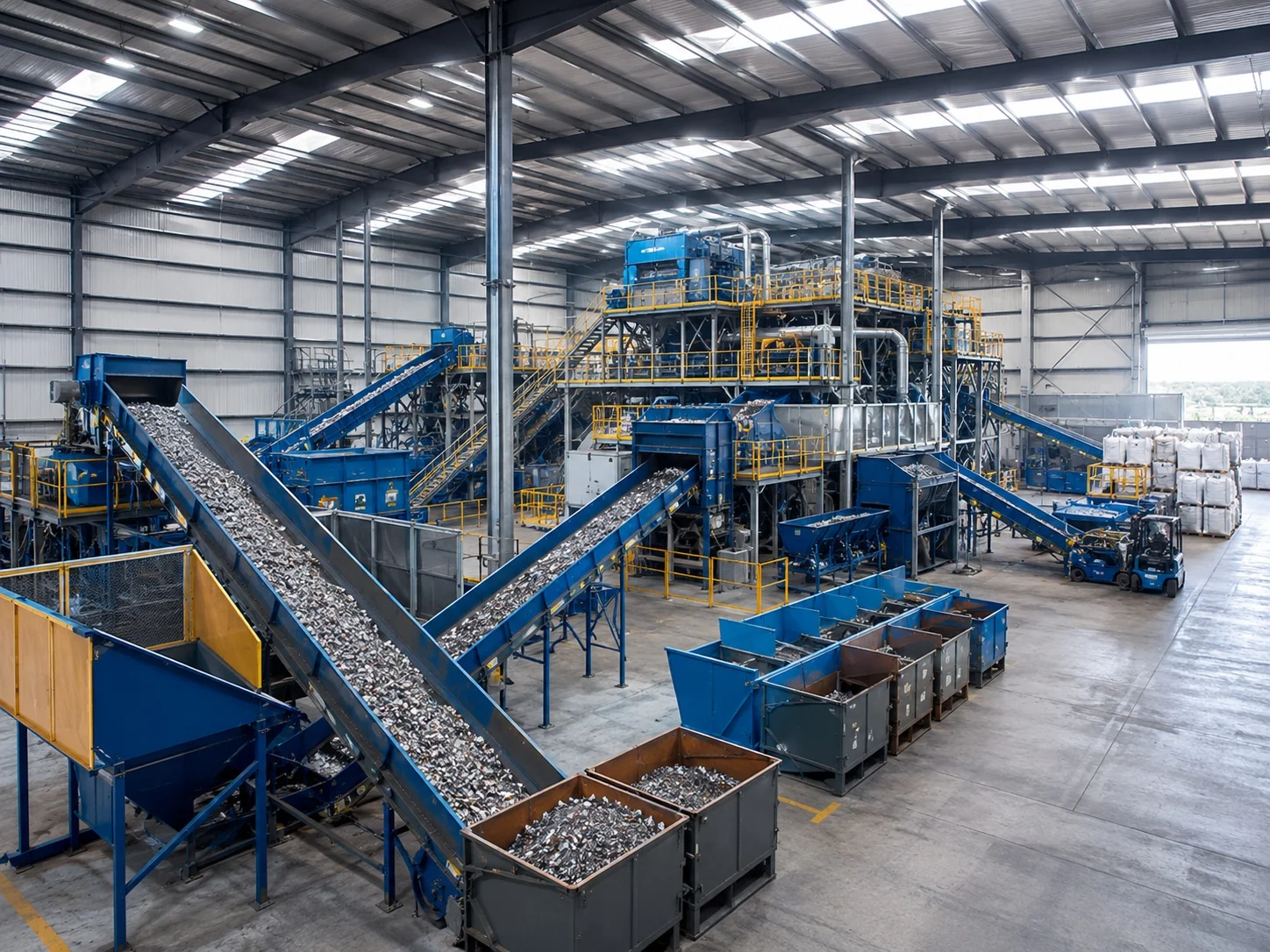 radiator recycling plant integrated into metal recycling facility