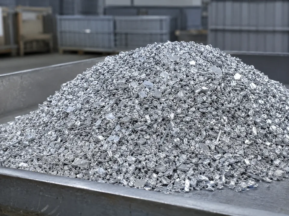 Cleaner aluminum fraction after shredding and sorting