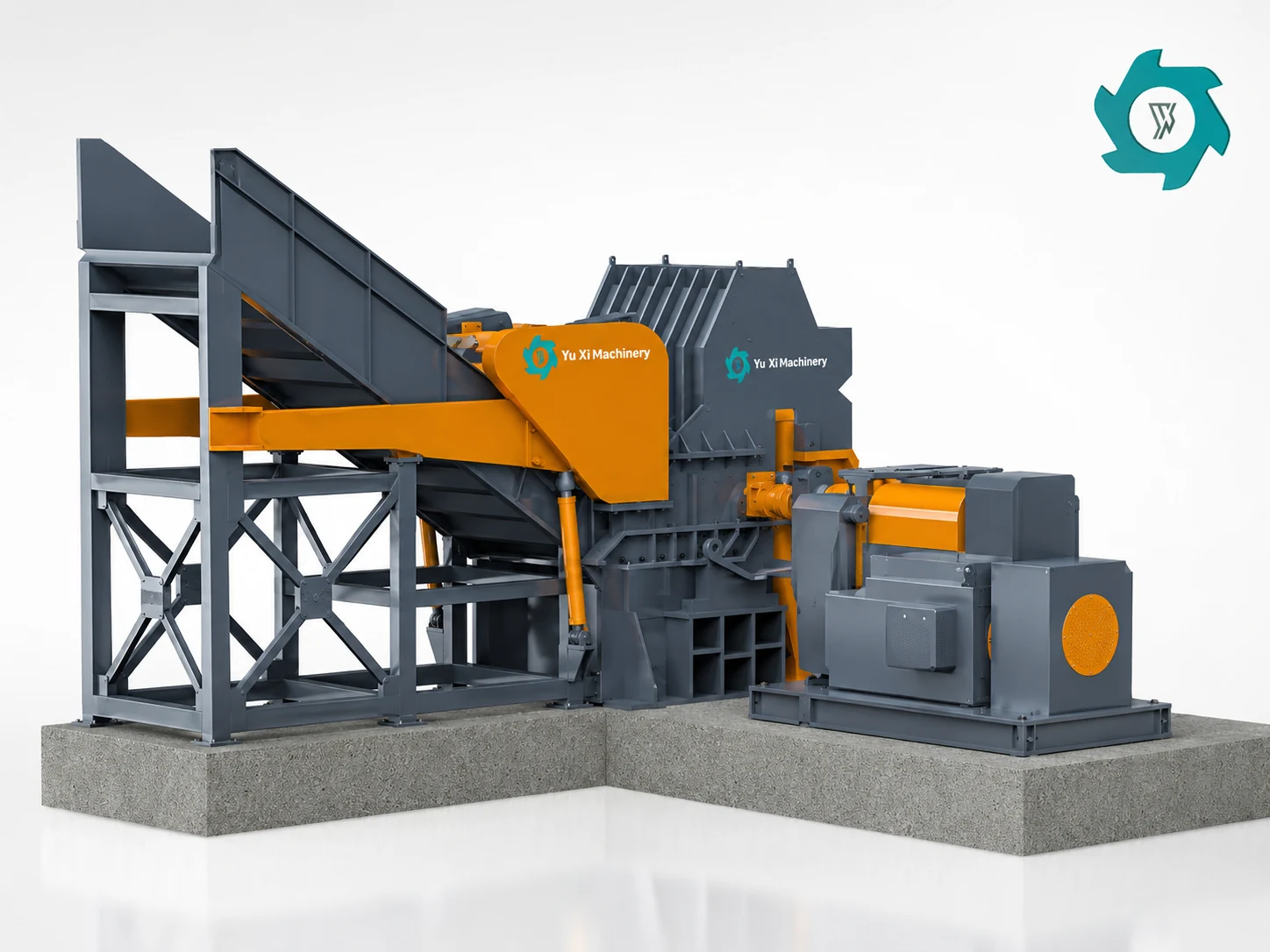 Secondary metal crusher for refrigerator material liberation